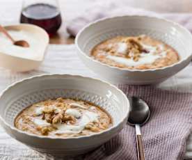 Spiced carrot porridge