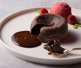 Çikolatalı Akışkan Kek, Frambuazlı Pratik Dondurma