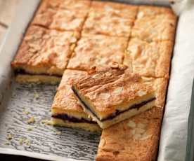 Blueberry Bakewell Traybake