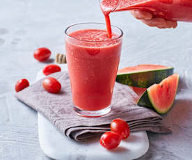 Succo di pomodoro e anguria