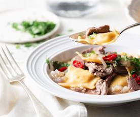 Bonfileli Ravioli Çorbası