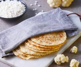 Tortillas de coliflor