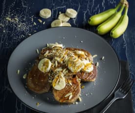 Dinkel-Buchweizen-Bananen-Pancakes 