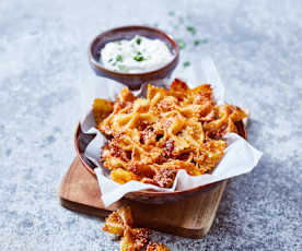 Herzhafte Pasta-Chips