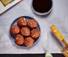 Tsukune con salsa teriyaki (Polpettine giapponesi)