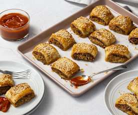 Hidden veg sausage rolls