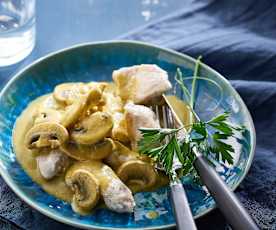 Pollo con crema di verdure