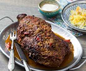 Spiced lamb roast