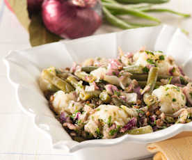 Warm Salad with Lentils, Cauliflower and Beans