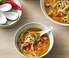 Sopa vietnamita sin gluten