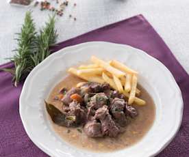 Ragú de cordero con verduras