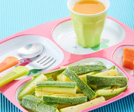 Calabacitas al vapor