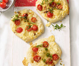 Mini-Pizzen mit Kräutern