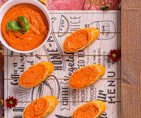 Hummus di ceci e peperoni (senza lattosio)