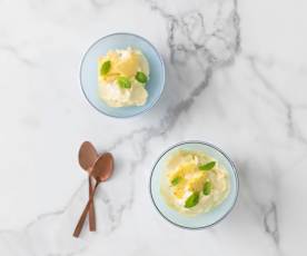 Frozen pineapple cream