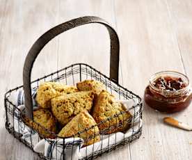 Cheddar and Walnut Scones with Onion Jam