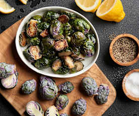 Sautéing 16 oz Brussels Sprouts