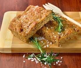 Foccacia af fuldkornsbrød
