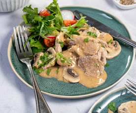 Pork fillet with mustard