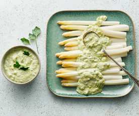 Asperges et sauce tartare au séré