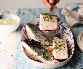 Menú: Arroz con verduras. Pescado con brócoli. Patatas con salsa de alcachofas.