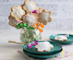 Ciastka „kwiatki” na patyku