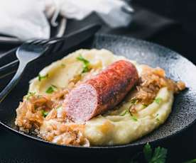 Saucisses de Toulouse aux oignons