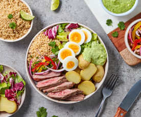 Peruvian Steak Bowl with Aji Verde
