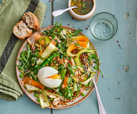 Salade d'épeautre aux asperges