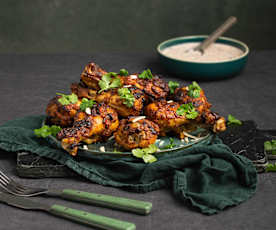 Kurczak tandoori z miętowym dressingiem