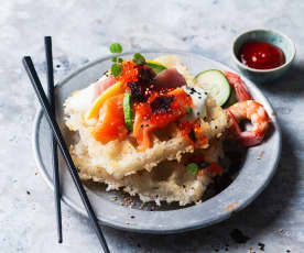 Sushi Waffles