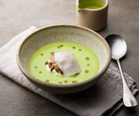 Pea and Lardo Soup