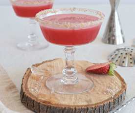 Margarita con sirope de berries