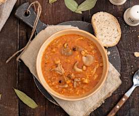 Βίγκαν μανιταρόσουπα με πλευρώτους