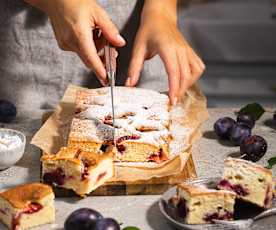 Ciasto ucierane z owocami