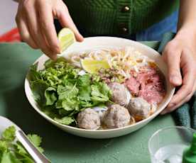 Pho complet de bœuf