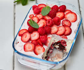 Beeren-Brownies-Trifle