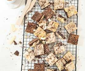 Brownies de dos colores