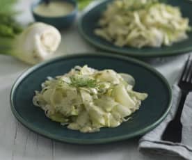 Fennel, celery and green apple salad (Thermomix® Cutter)