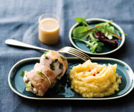 Lapin au cidre et purée céleri-pomme