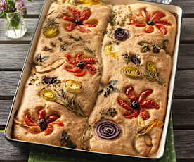 Zahradní focaccia 