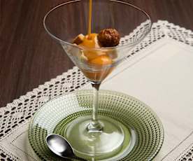 Crema en cóctel de sopa castellana