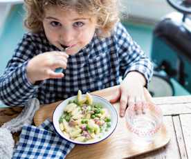 Patoto petits pois jambon