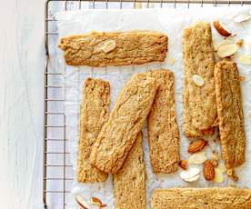 Galletas crujientes de almendra