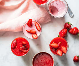 Crème à la fraise et au yaourt