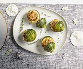 Zucchine ripiene di cotechino