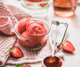 Sorbet à la fraise