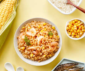 虾仁玉米烩饭