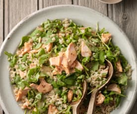 Brown Rice Salad with Trout