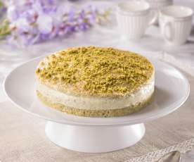 Torta dacquoise al pistacchio